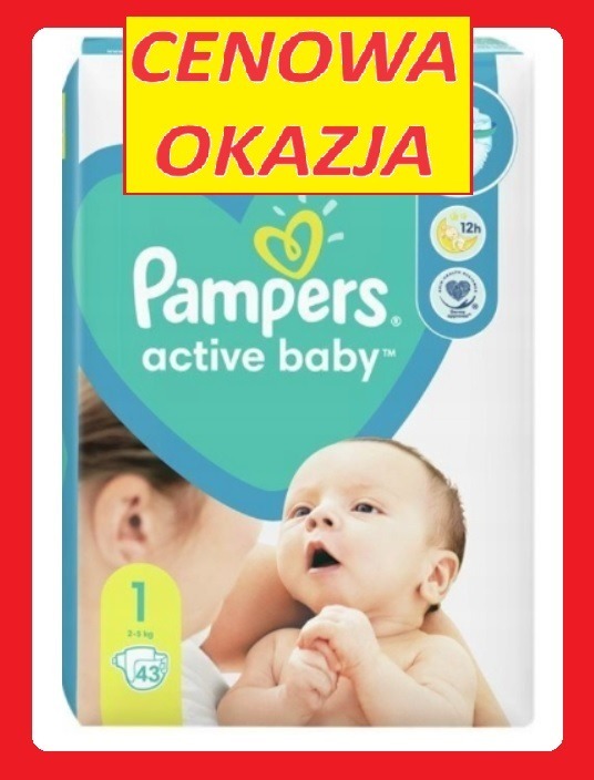 pampers rozmiar 1 43 pieluszki 2-5 kg