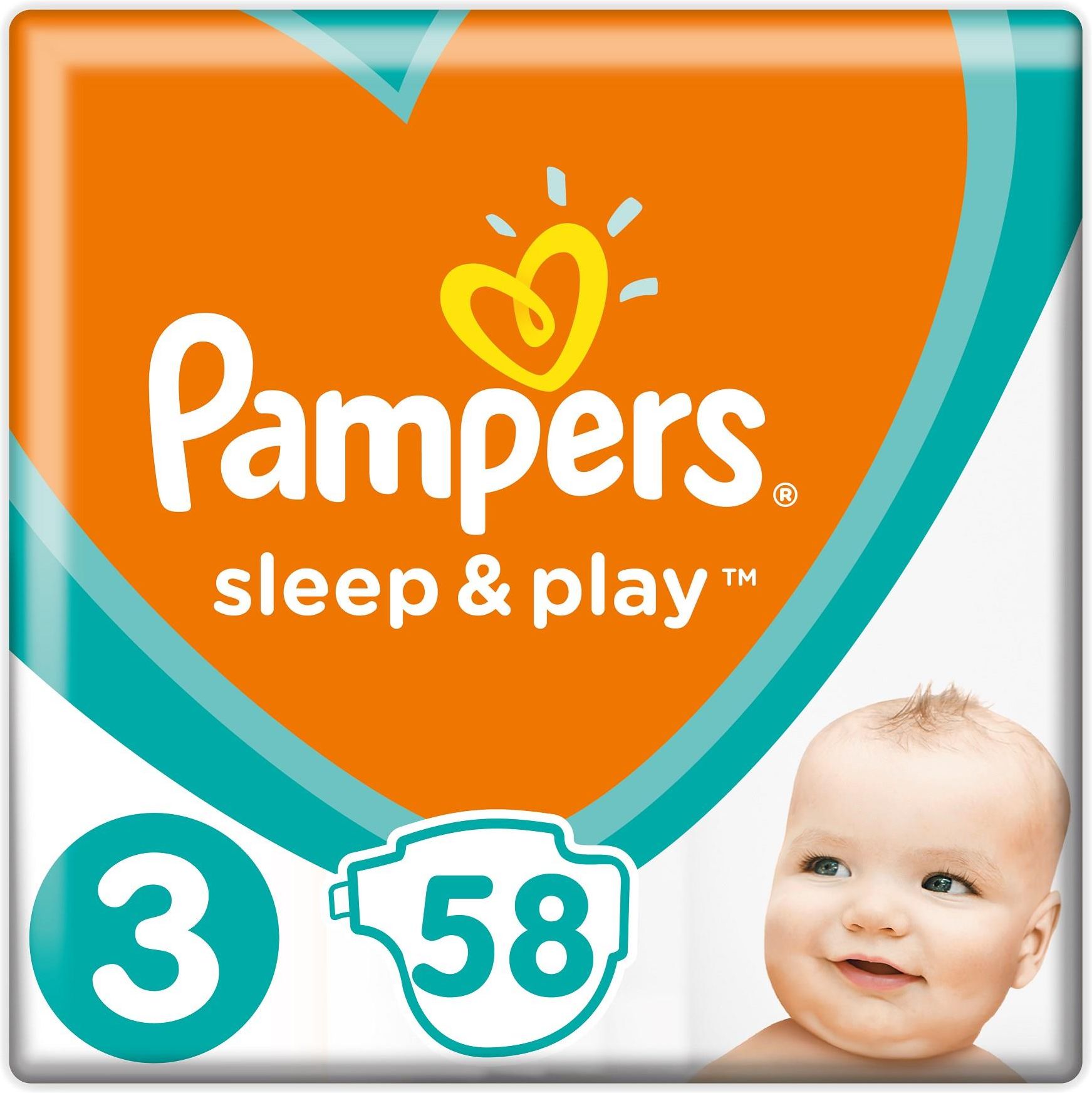 pampers rozmiar 3 58 szt