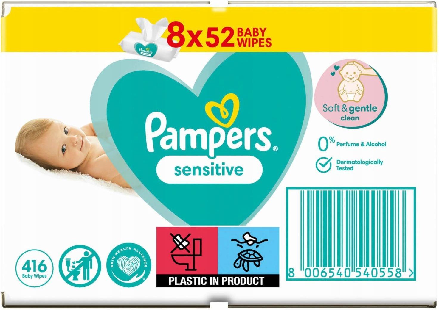 pampers sensitive chusteczki ceneo