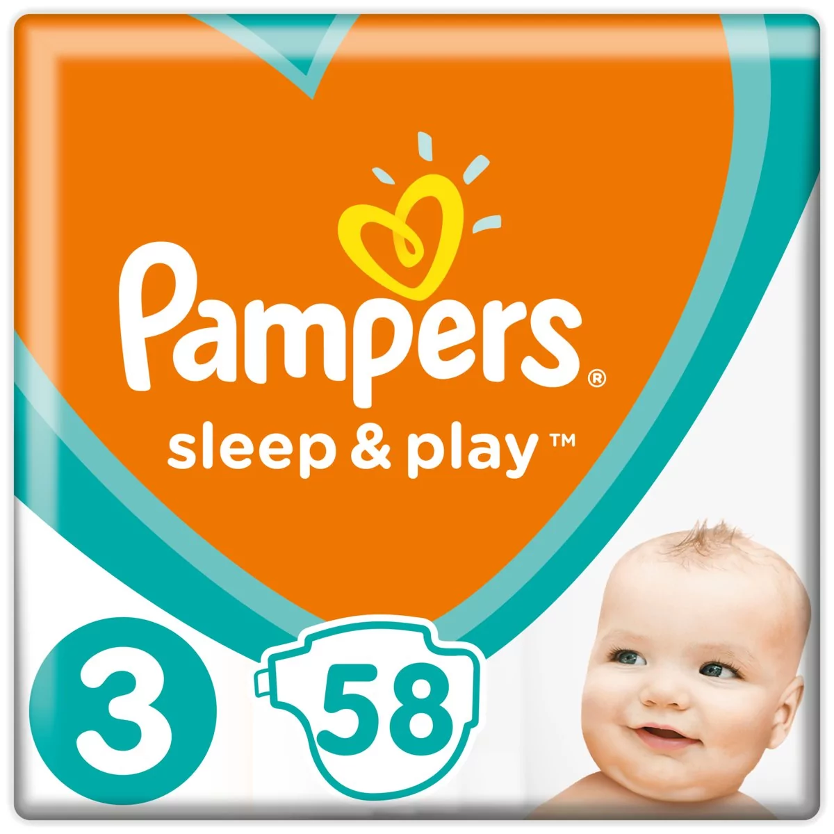 pampers sleep&play 3 midi 58szt