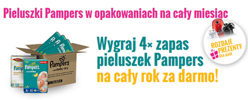 pampers wygraj roczny zapas