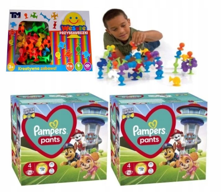 pampers z zabawkami