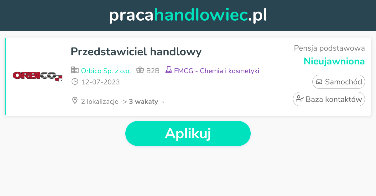 pampers.przedstawiciel handlowy