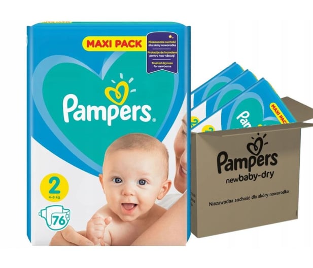 pampersy pampers zalozone na dziecko raczkujonce