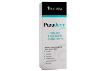 paraderm plus szampon z dziegciem i octopiroxem 150g