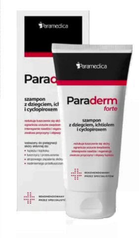 paraderm plus szampon z dziegciem i octopiroxem