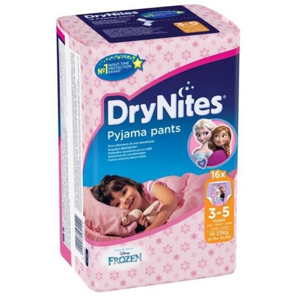 pieluchomajtki huggies drynites girl 3-5 lat 10szt