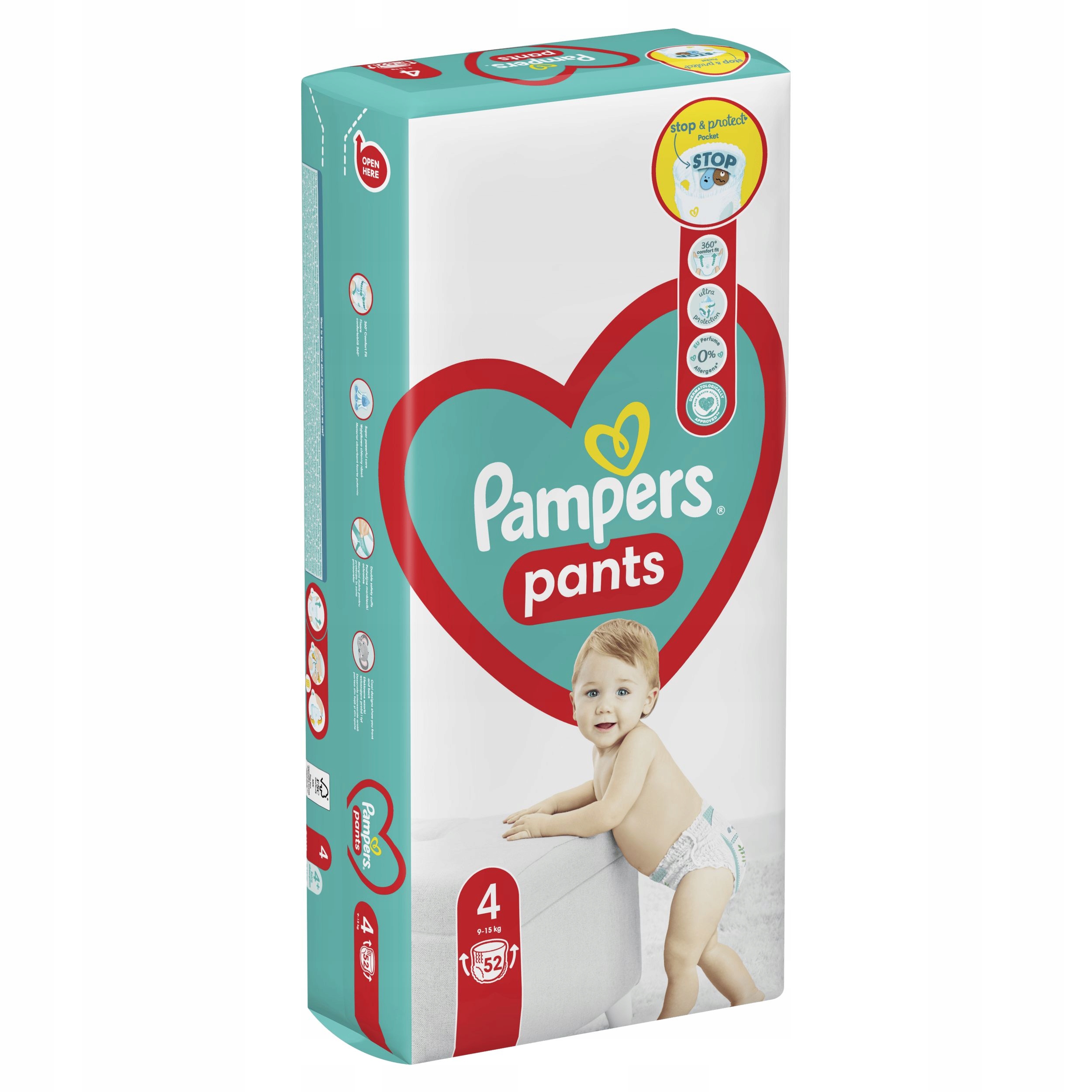 pieluchomajtki pampers 4 52 sztuki