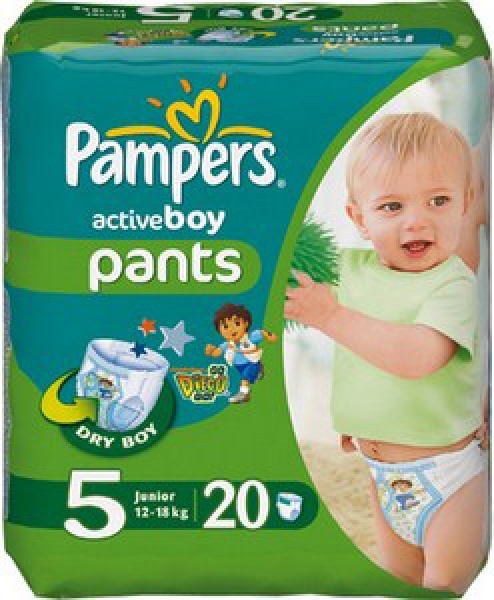 pieluchomajtki pampers active baby 5 pants boy