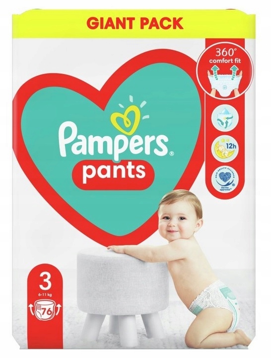 pieluchomajtki pampers pants 3