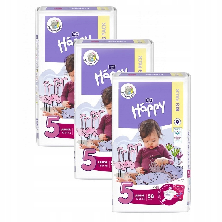 pieluchy happy bella 5 multipack