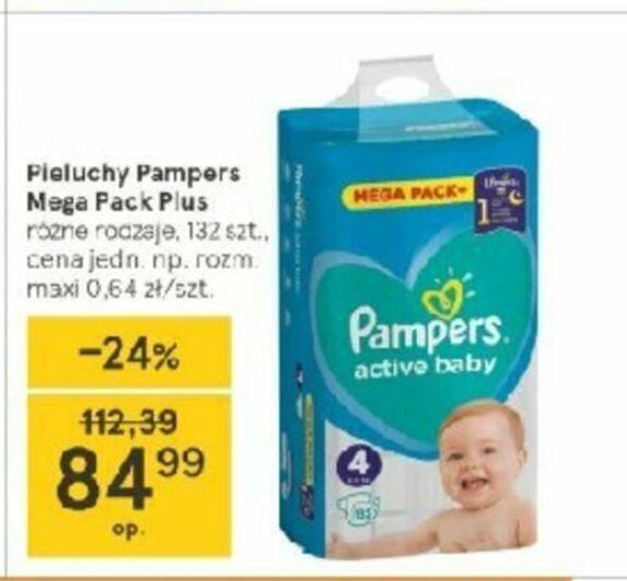 pieluchy pampers tesco