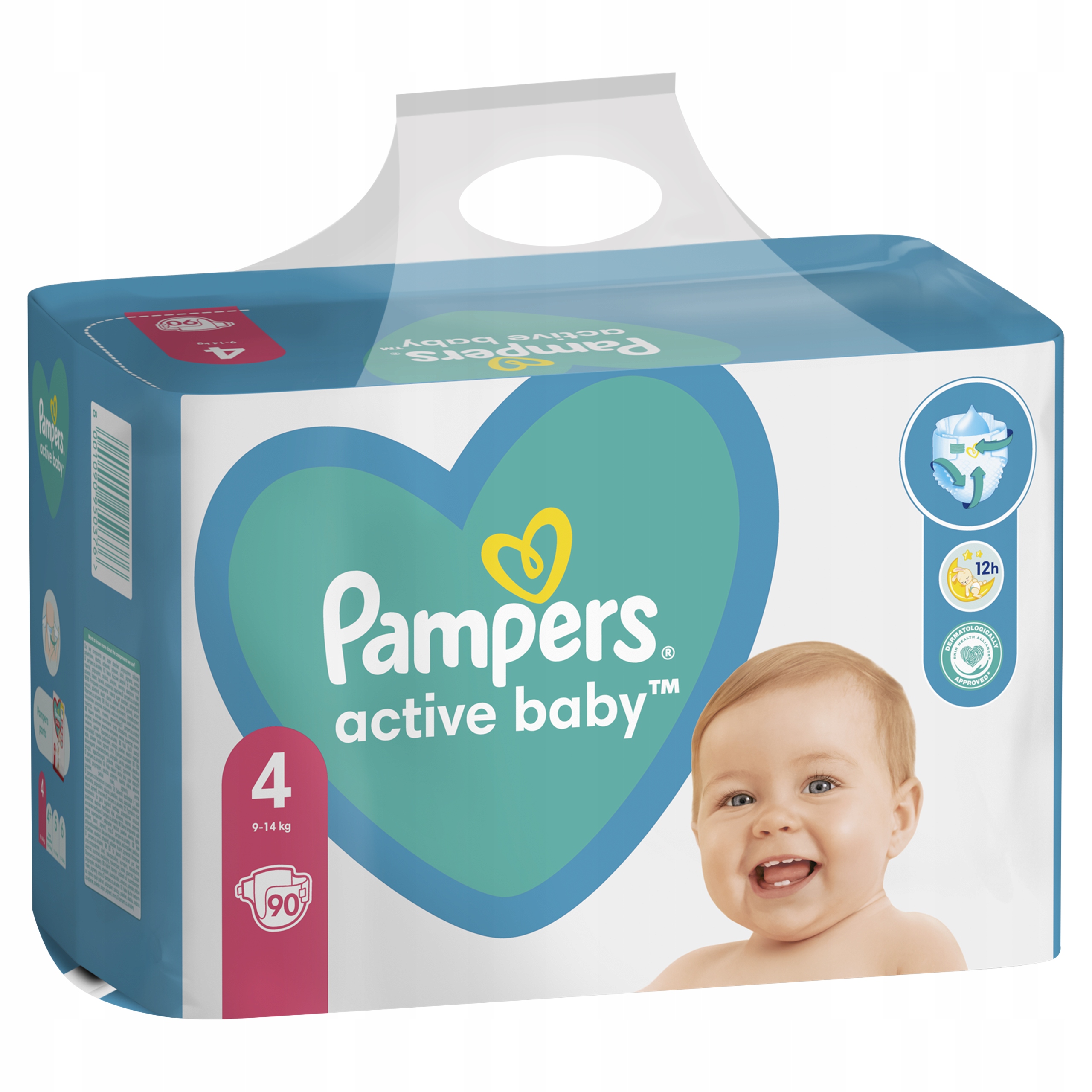 pieluszki pampers 4 active baby-dry 8-14kg 132szt