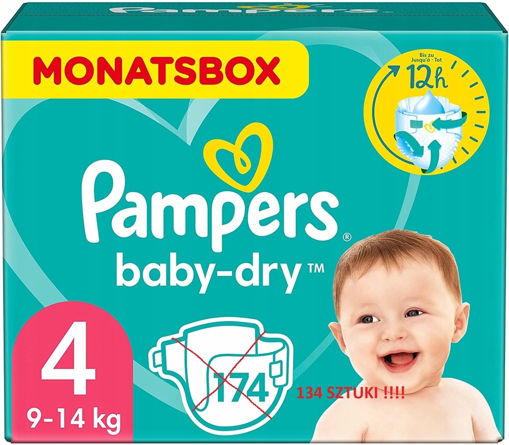 pieluszki pampers 4 allegro