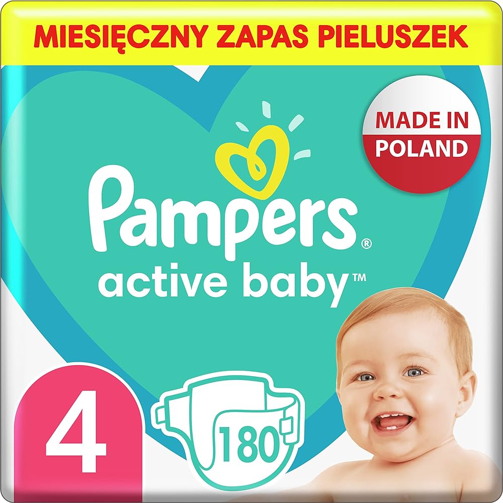 pieluszki pampers active dry 4+