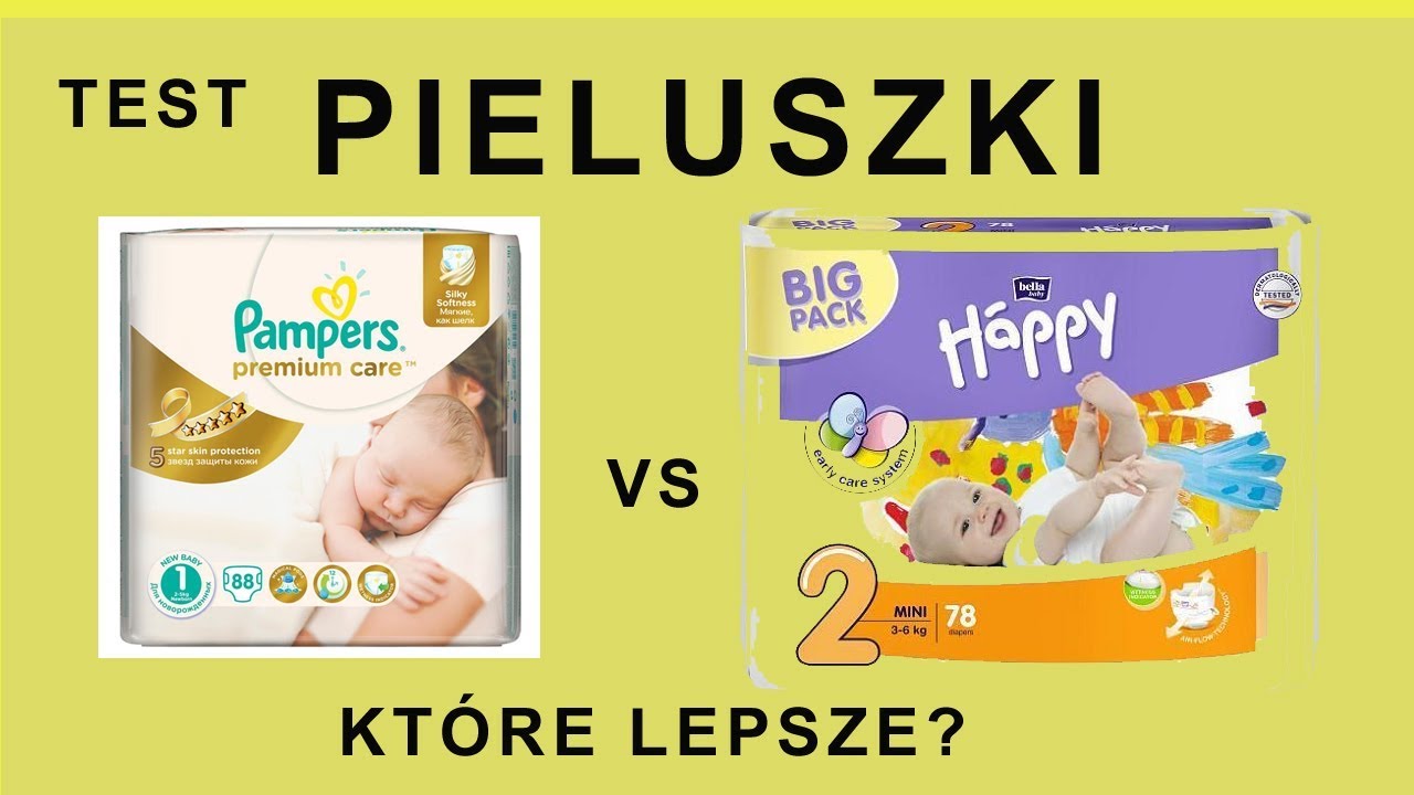 pieluszki pampers czy happy