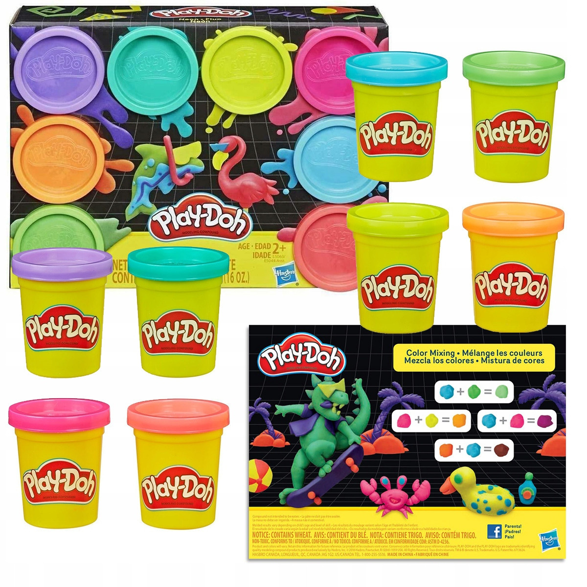 PlayDoh E5044 Zestaw plasteliny 8 szt.