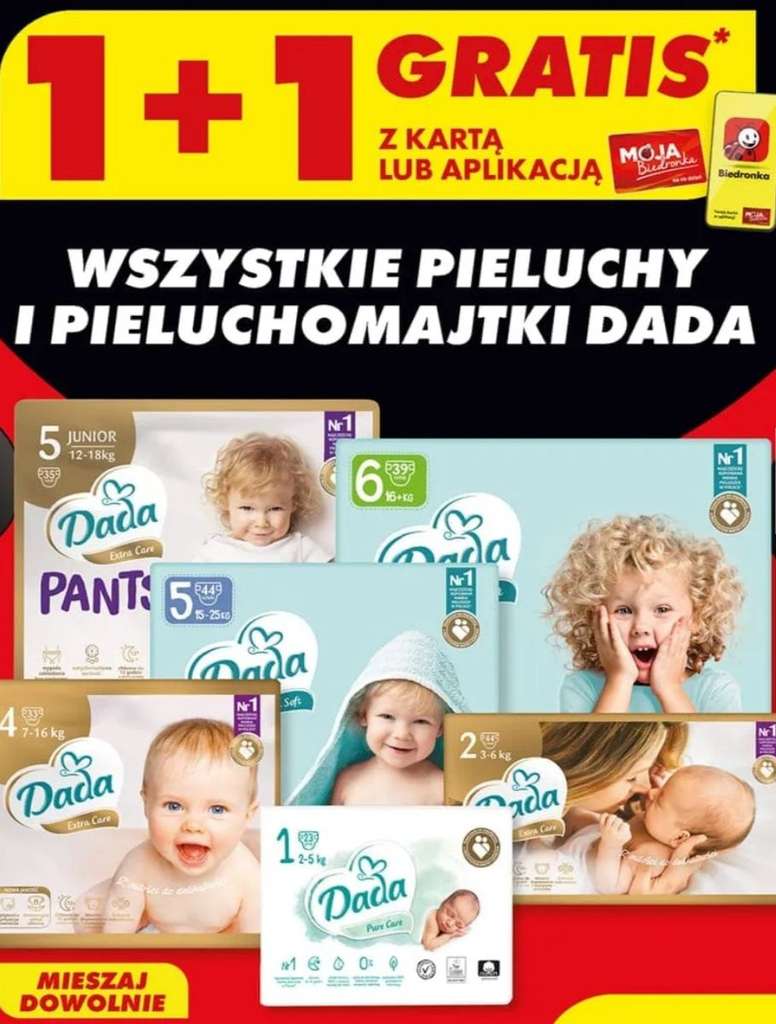 promocja pieluchy dada biedronka