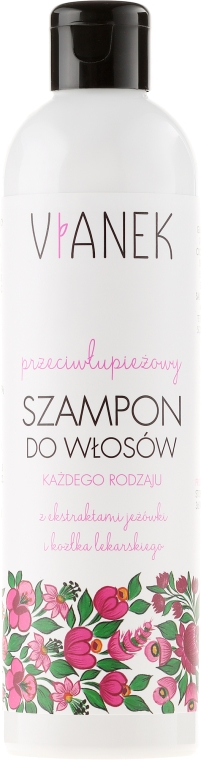 przeciwłupieżowy szampon do włosów vianek różowy