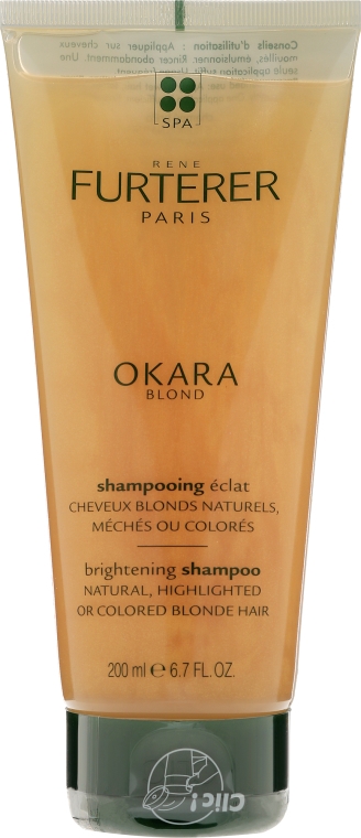 rene furterer okara blond szampon rozjaśniający 200 ml skład