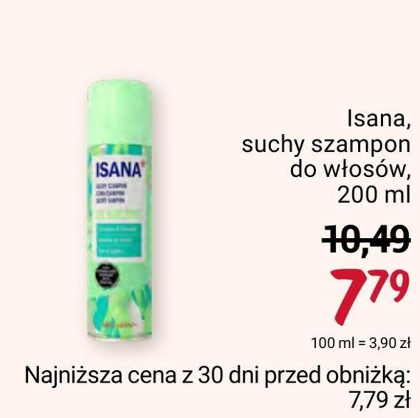 rosman suchy szampon przecena