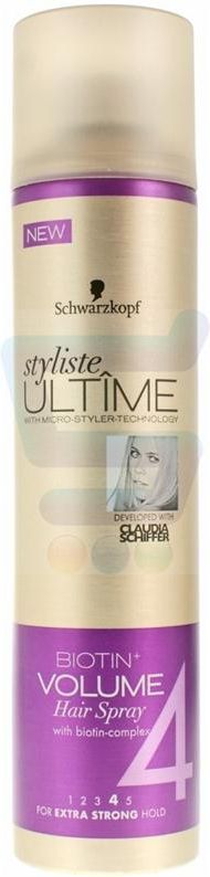 schwarzkopf styliste ultime amino-q lakier do włosów ultra mocny