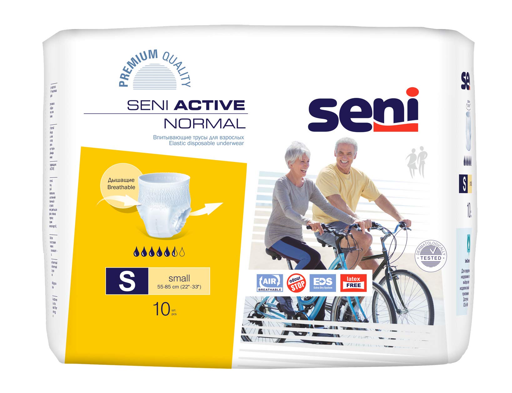 seni active normal pieluchomajtki small 1 10 sztuk