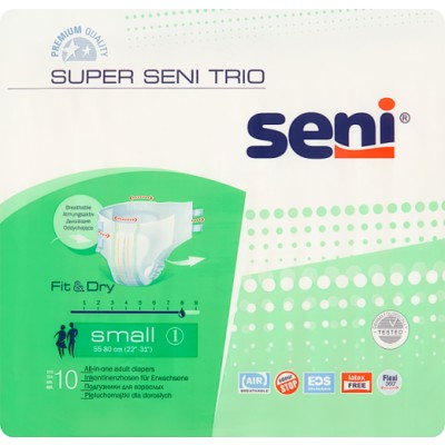 seni super small pieluchomajtki 10 szt