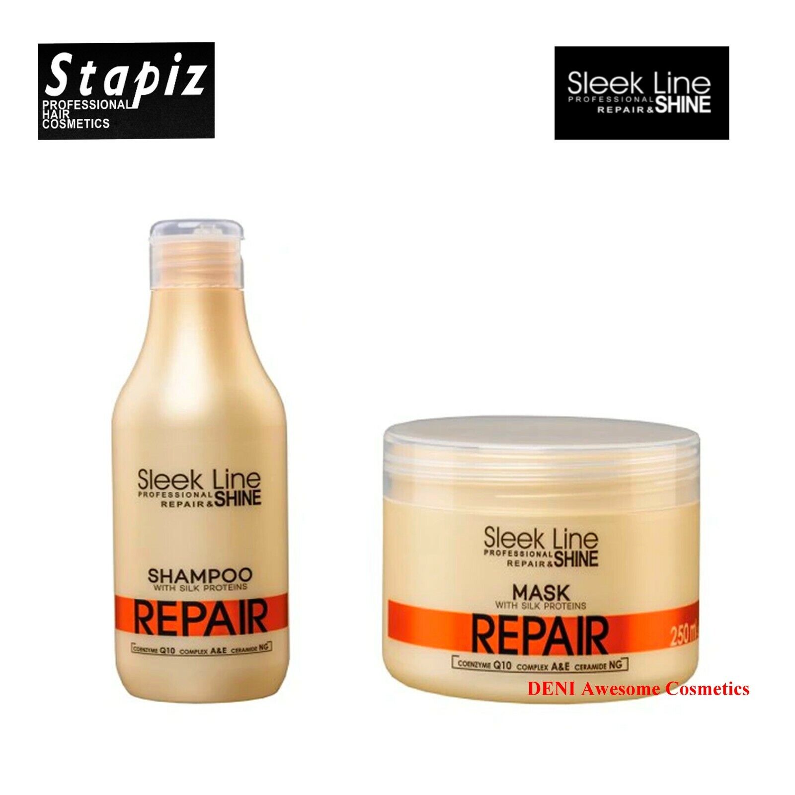 sleek line repair shine szampon