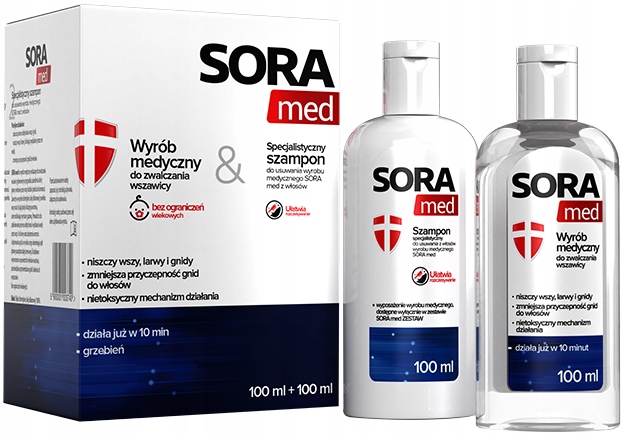 sora płyn szampon wszawica 100 100ml cena