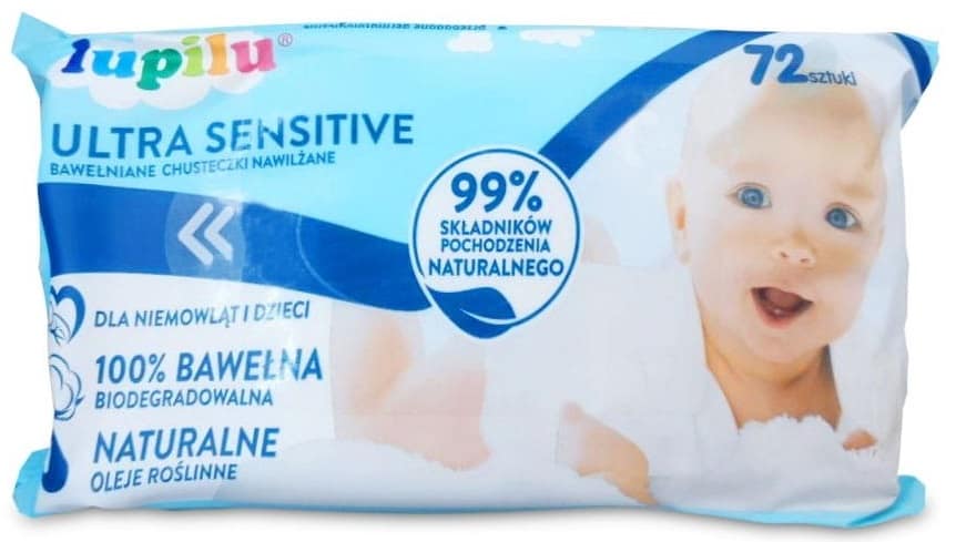 sroka o chusteczki nawilżane lupilu premium ultra sensitive