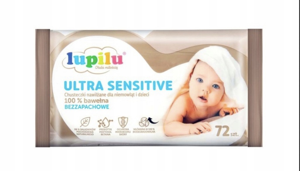 sroka o chusteczki nawilżane lupilu premium ultra sensitive