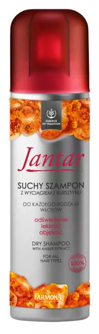 suchy szampon do włosów blond jantar