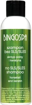 szampon bez sles sls ze skrzypem polnym i keratyną bingospa