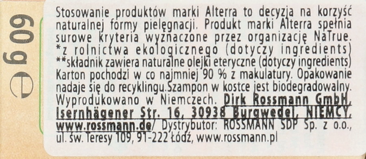 szampon biodegradowalny rossmann