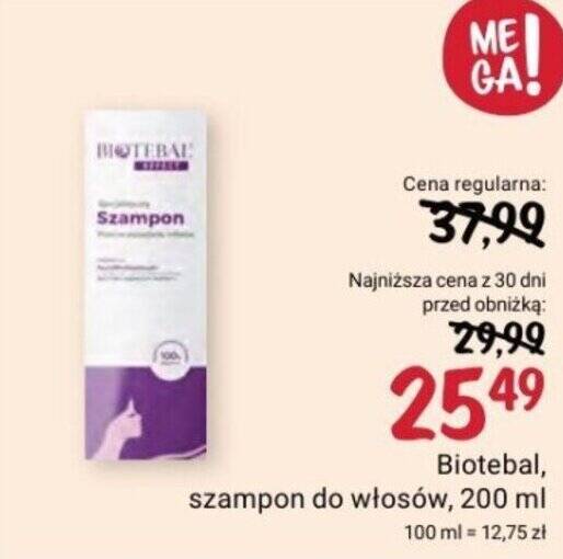 szampon biotebal cena rossmann