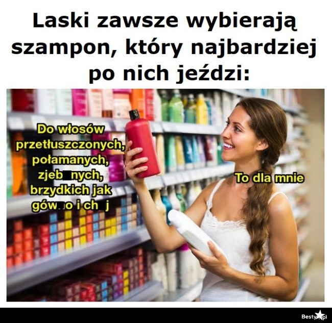 szampon dla kobiet mem