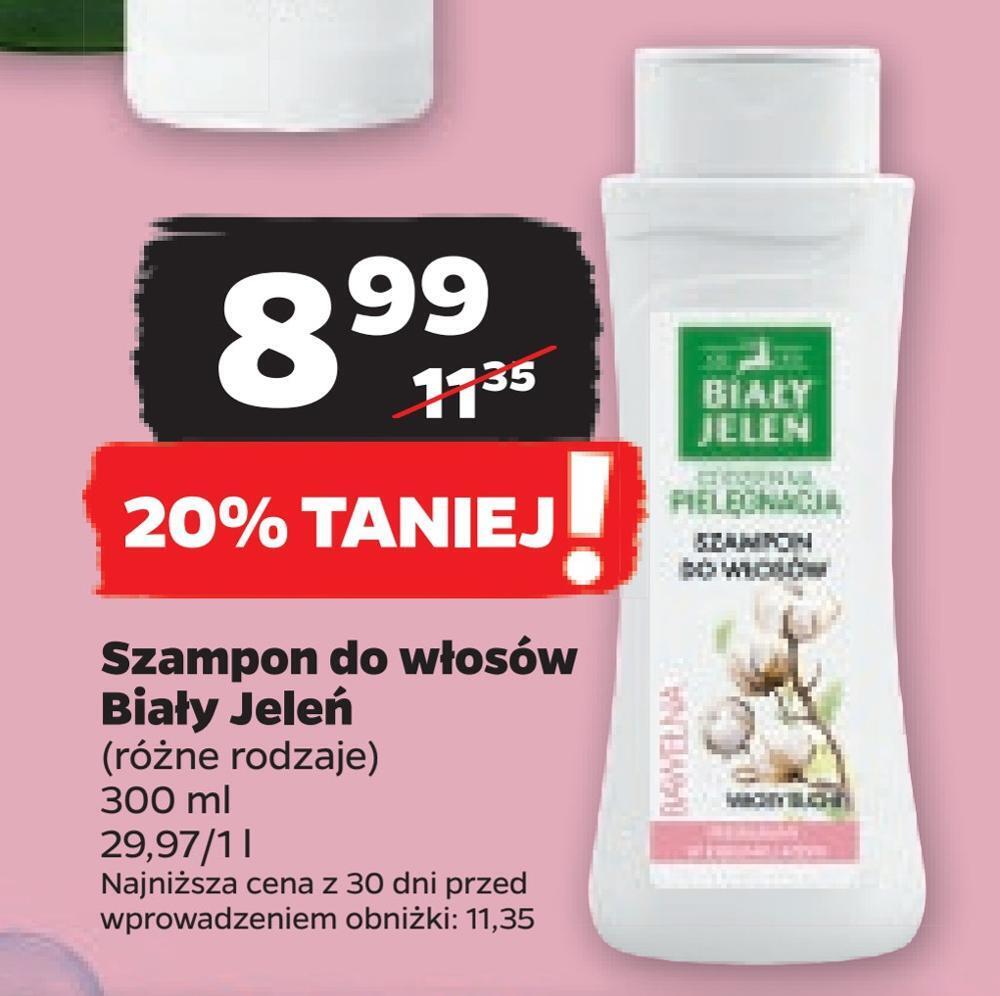 szampon do włosów biały jeleń rossmann