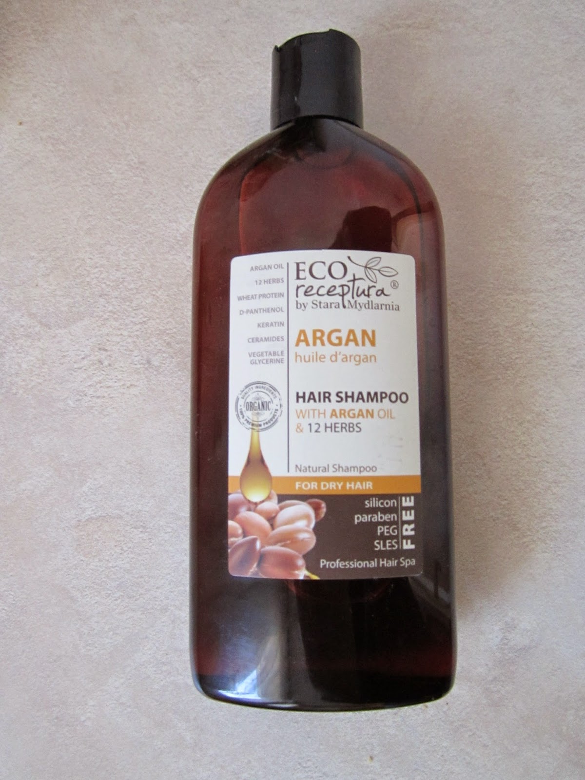 szampon do włosów z olejkiem arganowym i kompleksem 12 ziół