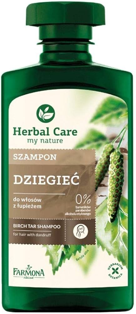 szampon do włosów z łupieżem dziegiećfarmona herbal care shampoo