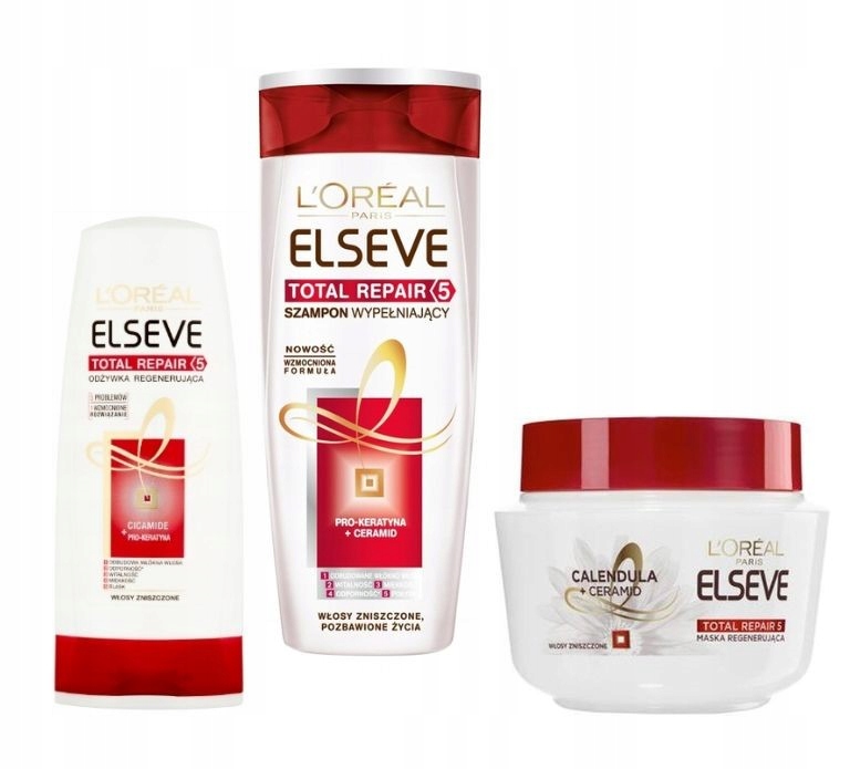 szampon i odzywka loreal repair 5