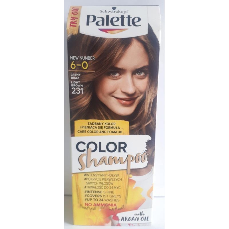 szampon koloryzujacy z palette brąz