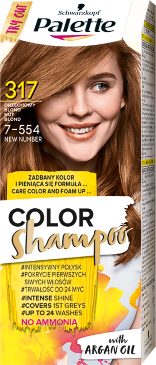 szampon koloryzujący blond palette