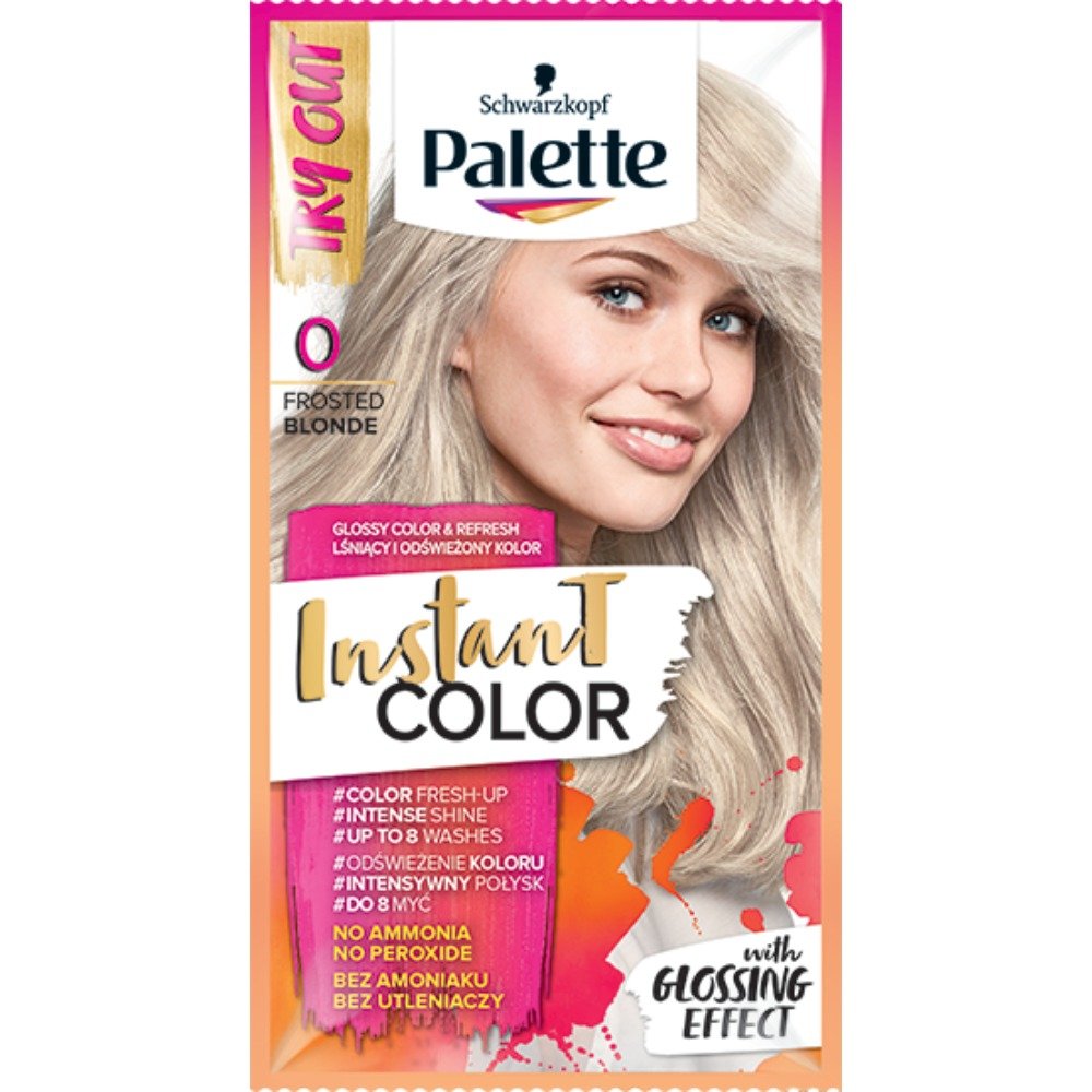 szampon koloryzujący platynowy blond palette instant color