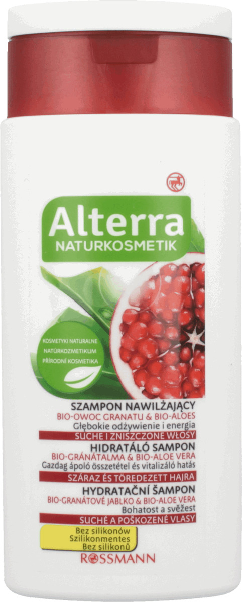 szampon nawilżający bio-owoc granatu& bio-aloes alterra naturkosmetik