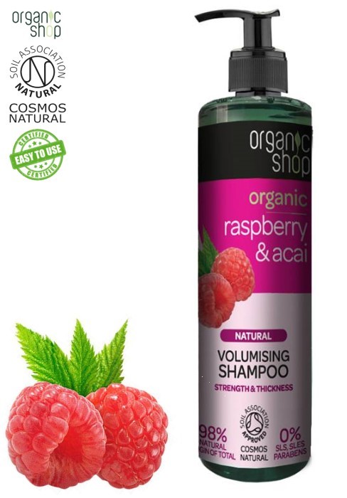 szampon organic shop malina