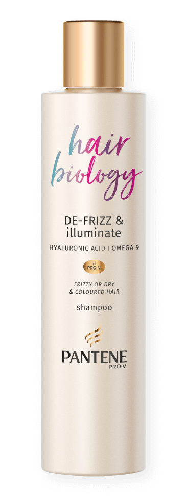 szampon pantene hair biology de-frizz & illuminate