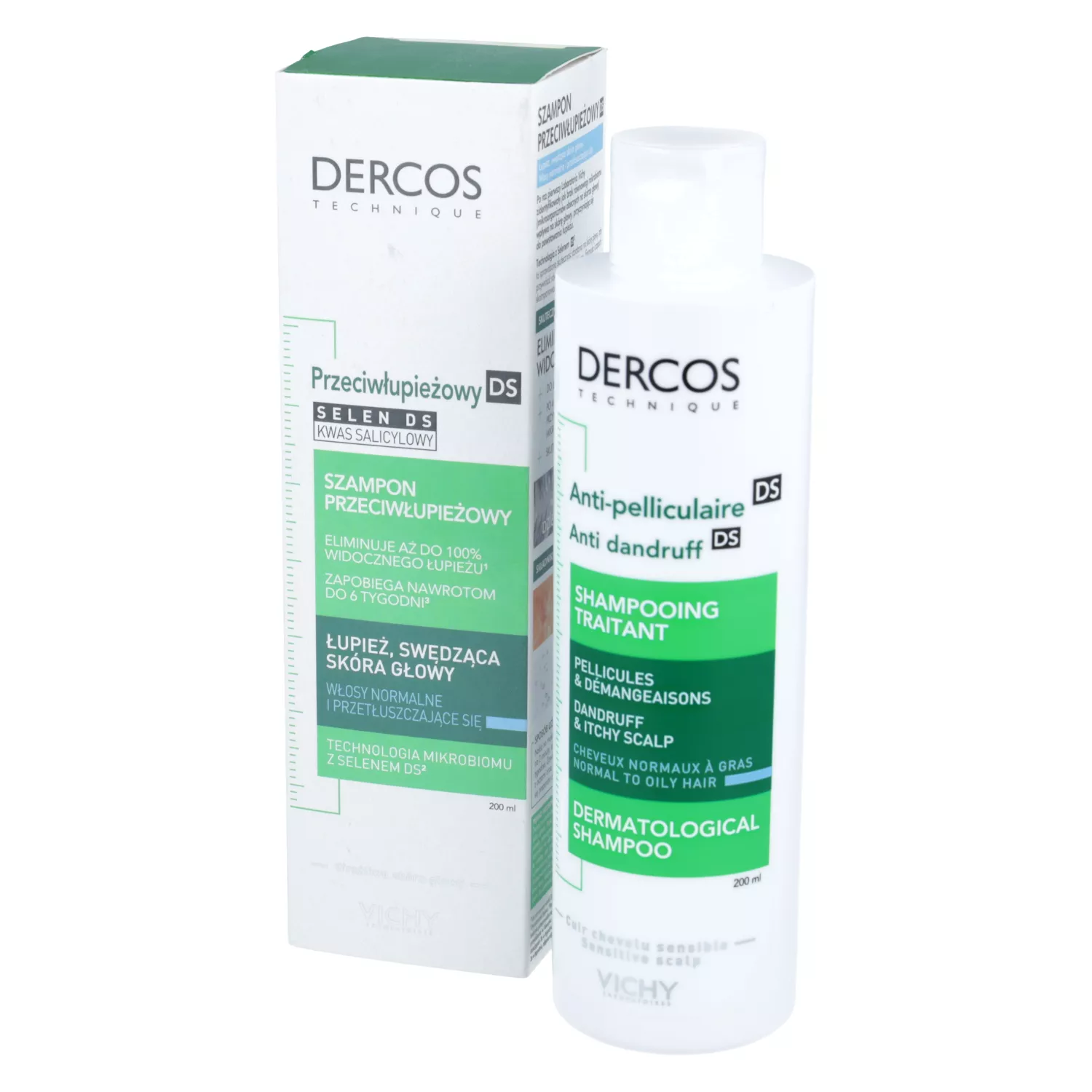 szampon vichy dercos anti pelliculaire