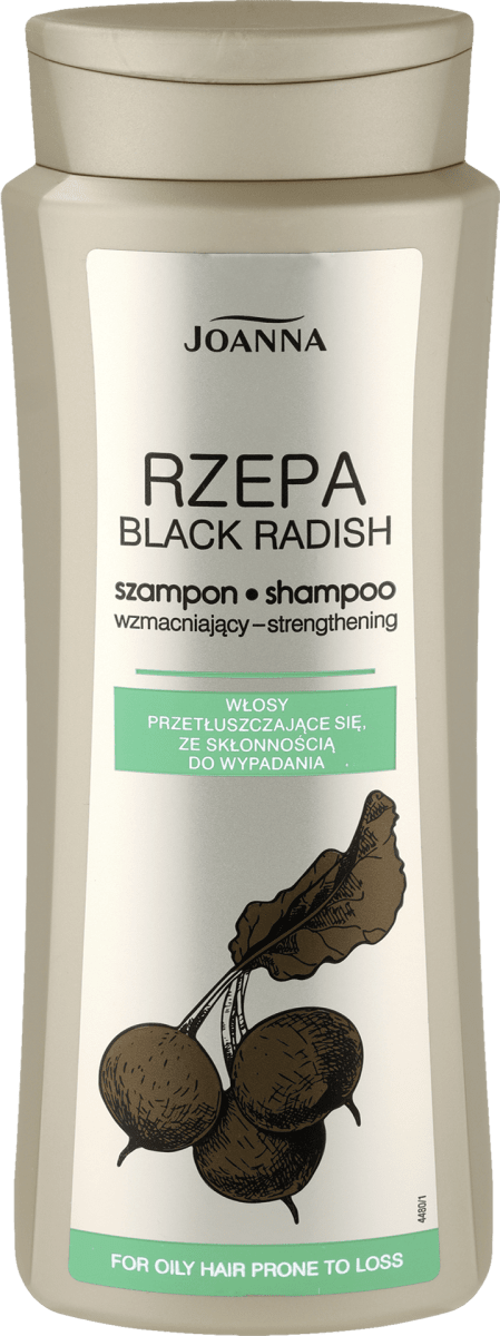 szampon z czarnej rzepy na przetłuszczające się włosy
