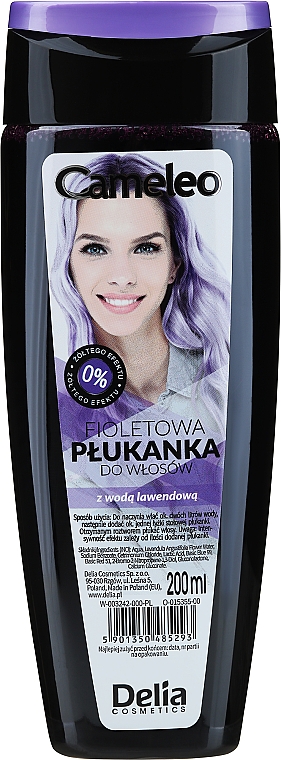 szampon z fioletowa plukanka